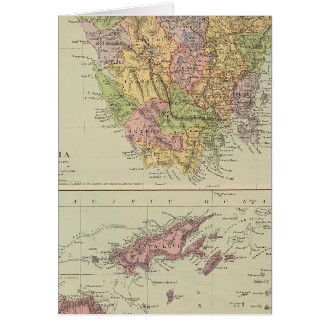 Tasmania, Fiji Hälsningskort (Framsidan)