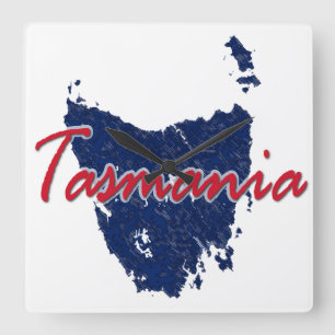 Tasmania Fyrkantig Klocka