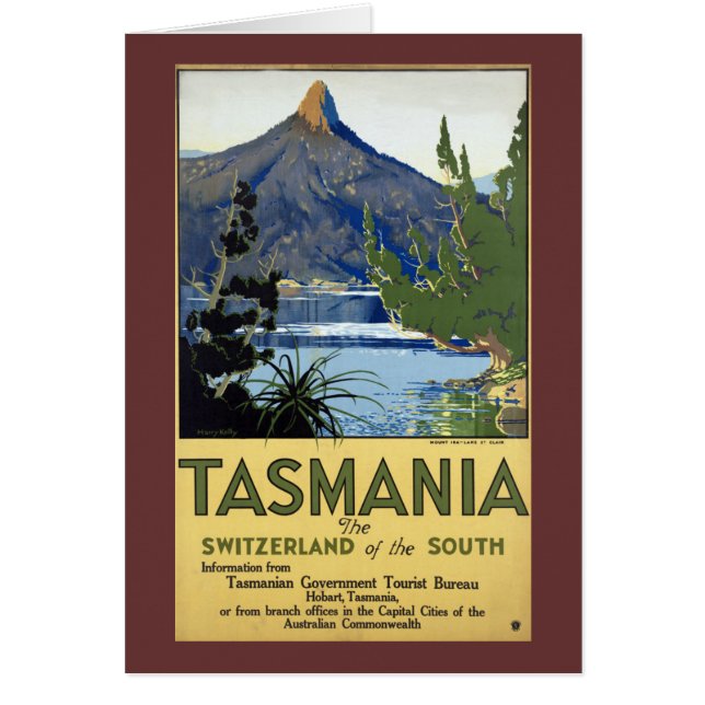 Tasmania Hälsningskort (Framsidan)