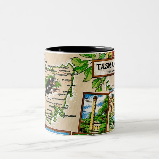 Tasmania Holiday Island Mug Två-Tonad Mugg (Center)