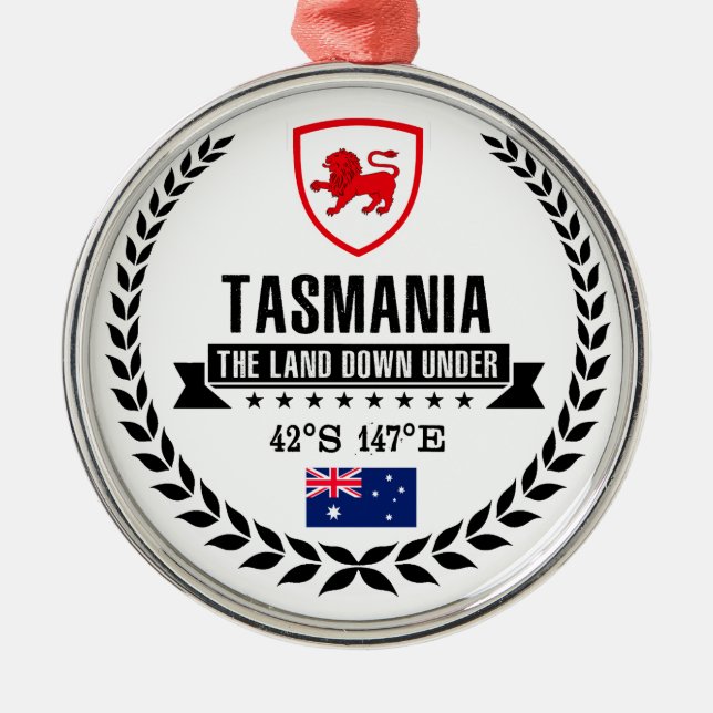 Tasmania Julgransprydnad Metall (Framsidan)