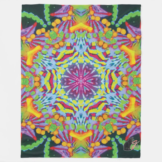 Tasmania Kaleidoscope Fleece Blanket (Framsidan)