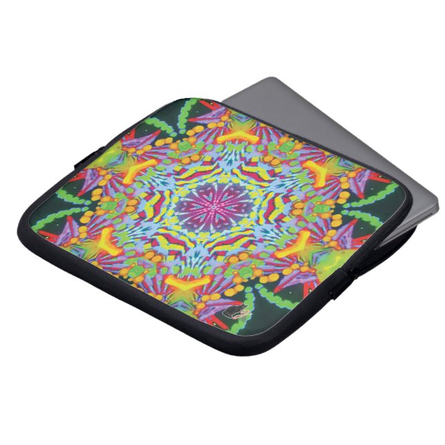 Tasmania Kaleidoscope Laptop sleeve (Framsida topp)