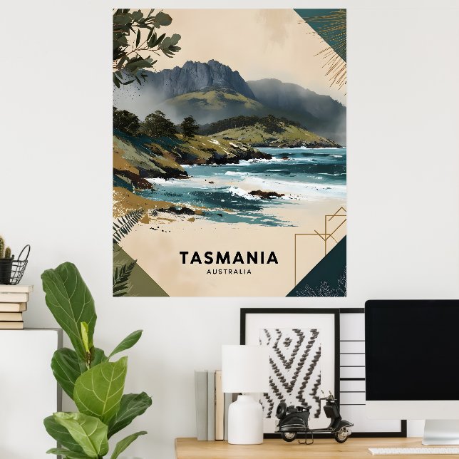 Tasmania Kusten Poster (Hemmakontoret)