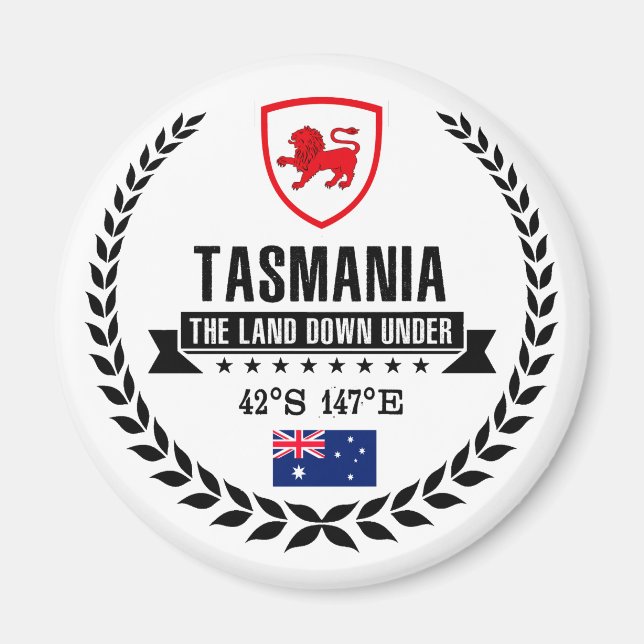 Tasmania Magnet (Framsidan)