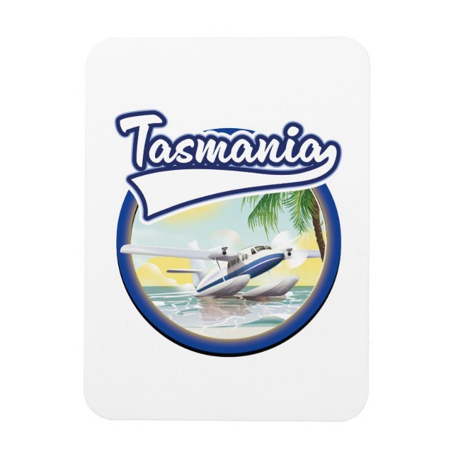 Tasmania reslogotyp magnet (Vertikal)