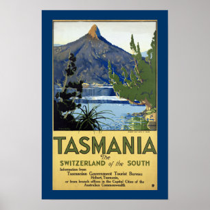 Tasmania ~ Schweitz av söderna Poster