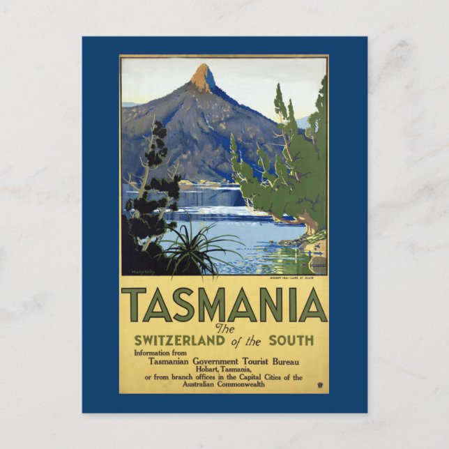 Tasmania ~ Schweiz i söder Vykort (Framsida)