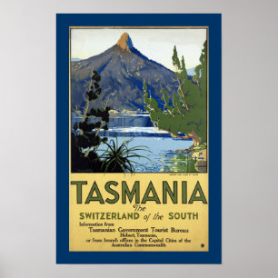Tasmania "Södra Schweiz" Poster