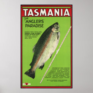 Tasmania sportfiskare paradis poster