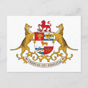 Tasmania vapensköldvykort vykort