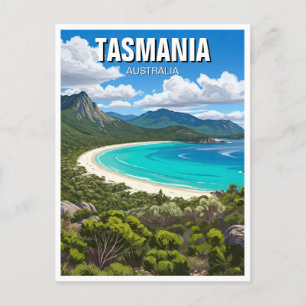 Tasmania Wineglass Bay Australien Travel Vykort