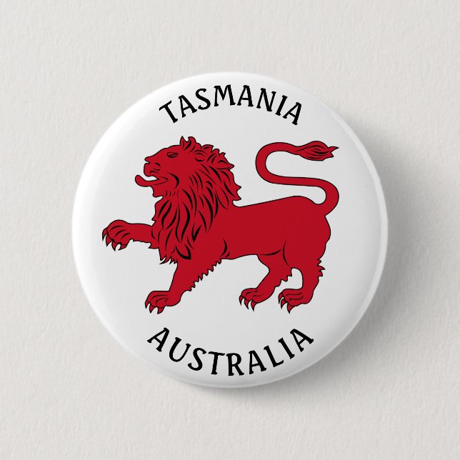 Tasmanian Badge (Australien) Knapp (Framsida)