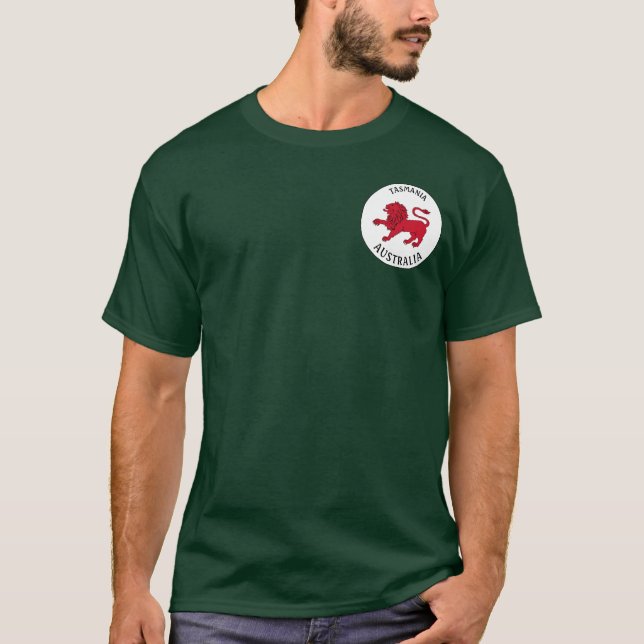 Tasmanian Badge (Australien) T Shirt (Framsida)