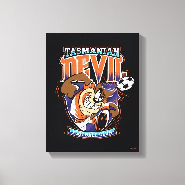 Tasmanian Devil Football Club Badge Canvastryck (Framsida)