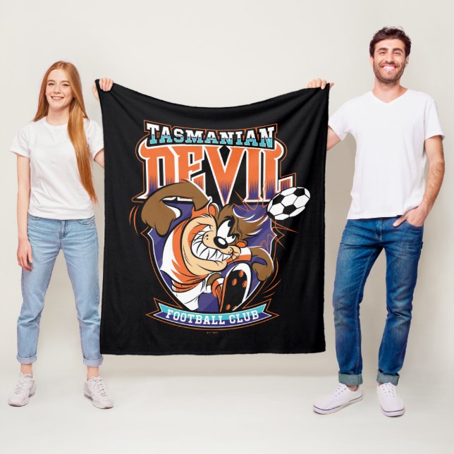 Tasmanian Devil Football Club-logotyp Fleecefilt (På plats)