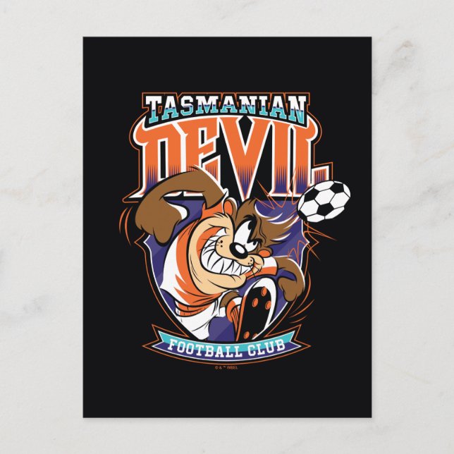 Tasmanian Devil Football Club-logotyp Vykort (Framsida)