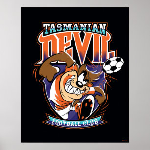 Tasmanian Devil Football Club-märke Poster