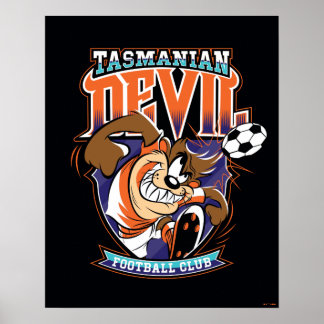 Tasmanian Devil Football Club-märke Poster