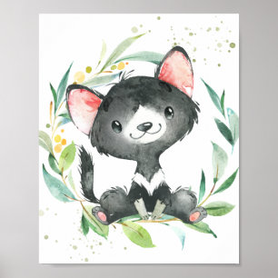 Tasmanian Djävulen Eucalyptus Greenery Kids Wall A Poster