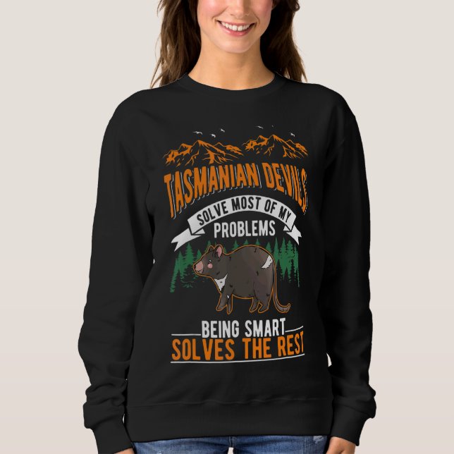 Tasmanian Djävulen löser de flesta av mina problem T Shirt (Framsida)