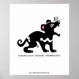 Tasmanian djävulen - poster