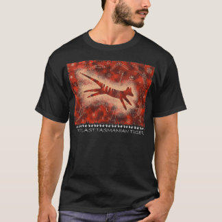 Tasmanian Tiger Cave Art Shirt T Shirt