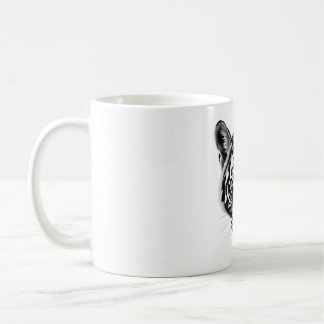 Tasmanian Tiger Head Black & White T-Shirt Kaffemugg
