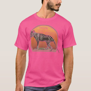 Tasmanian Tiger Thylacine Varg Australian Utdödar T Shirt