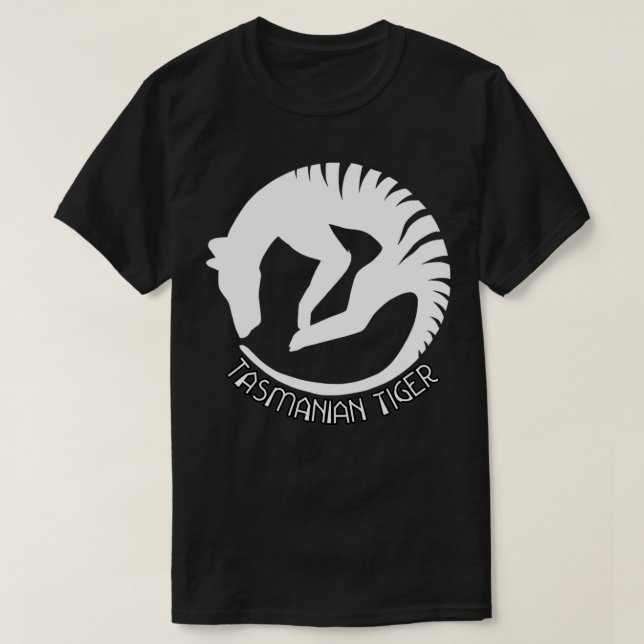 Tasmanian Tiger Thylacine vildlevande djur T Shirt (Design framsida)