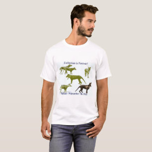 Tasmanian tigerThylacinemanar skjorta för Tee
