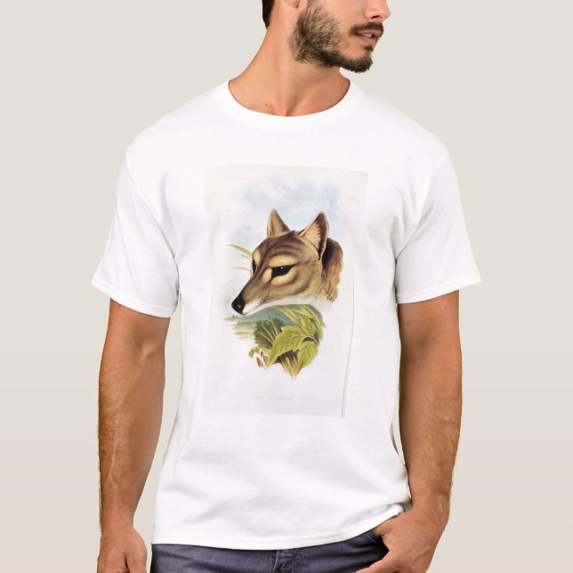 Tasmanian varg eller tiger tee shirt (Framsida)