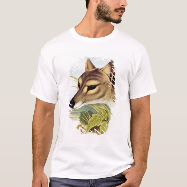 Tasmanian varg eller tiger tee shirt (Framsida)