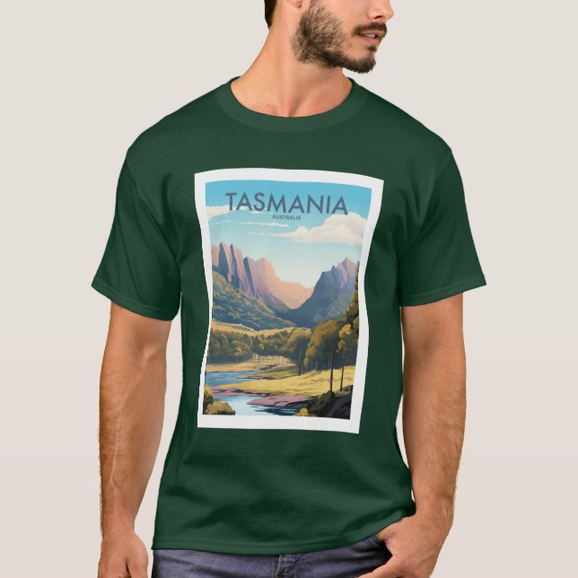 TASMANIARAVEL ART gift T Shirt (Framsida)