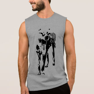Tasmaniska tiger (tylacin) ärmlös t-shirt