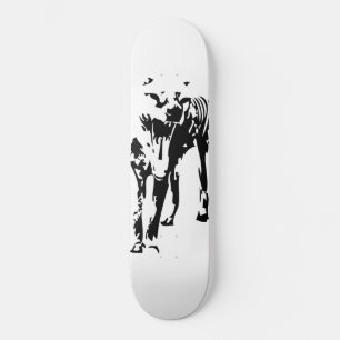 Tasmaniska tiger (tylacin) mini skateboard bräda 18,5 cm