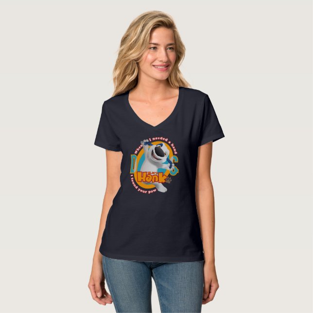 Tass armé | Kvinnor V-Nacke T Shirt (Hel framsida)