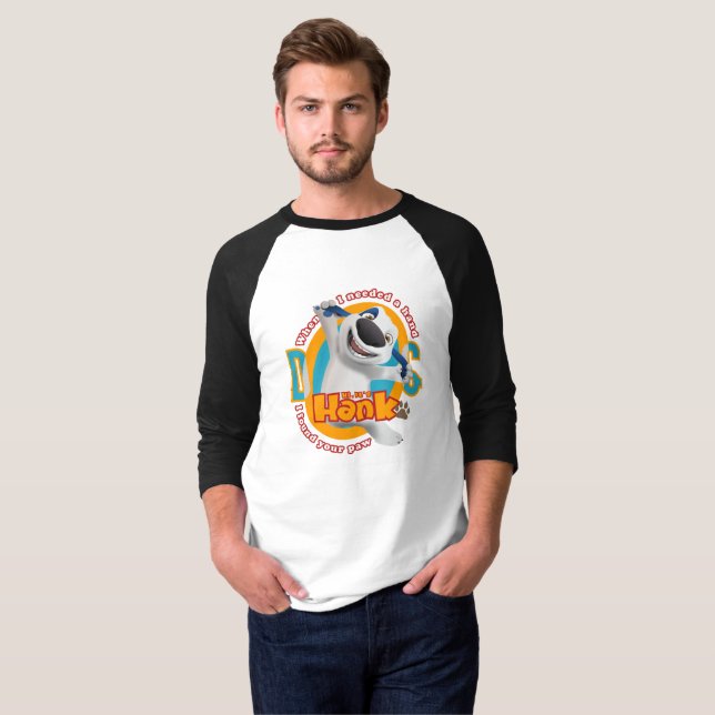 Tass armé | Manar 3/4 Sleeve Raglan T Shirt (Hel framsida)