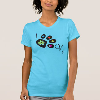 Tass avtryck älskar, & ängeln påskyndar skjortan t-shirt