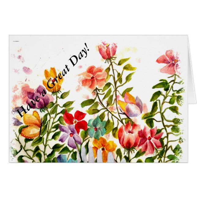 TASS AVTRYCK BAKOM FENCE HÄLSNINGSKORT (Framsidan Horizontal)