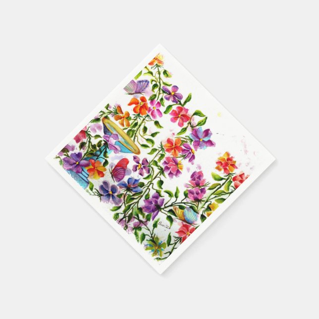 TASS AVTRYCK BIRD BATH PAPPRA NAPKINER PAPPERSSERVETT (Hörn)