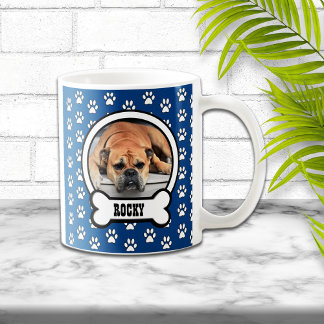 Tass avtryck Blue Pet Photo Mugg