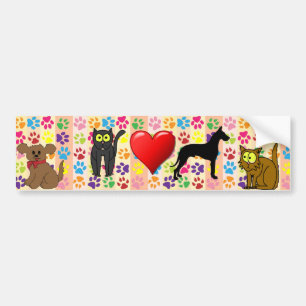 Tass avtryck Bumper Sticker Bildekal
