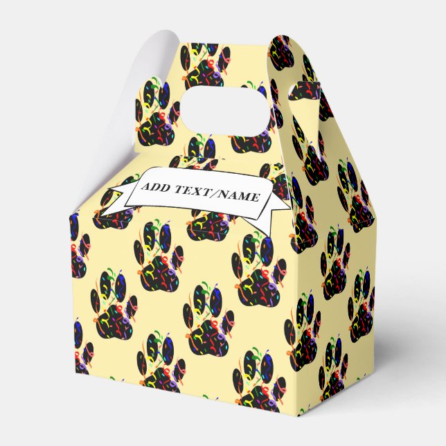 Tass avtryck confetti och Party Streamer Anpassnin Presentaskar (Framsidan Sidan)