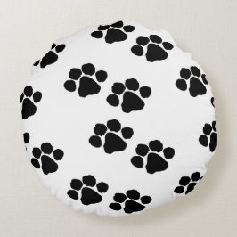 Tass avtryck för älsklings- ägare rund kudde