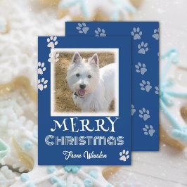 Tass avtryck God jul Hund fotokort