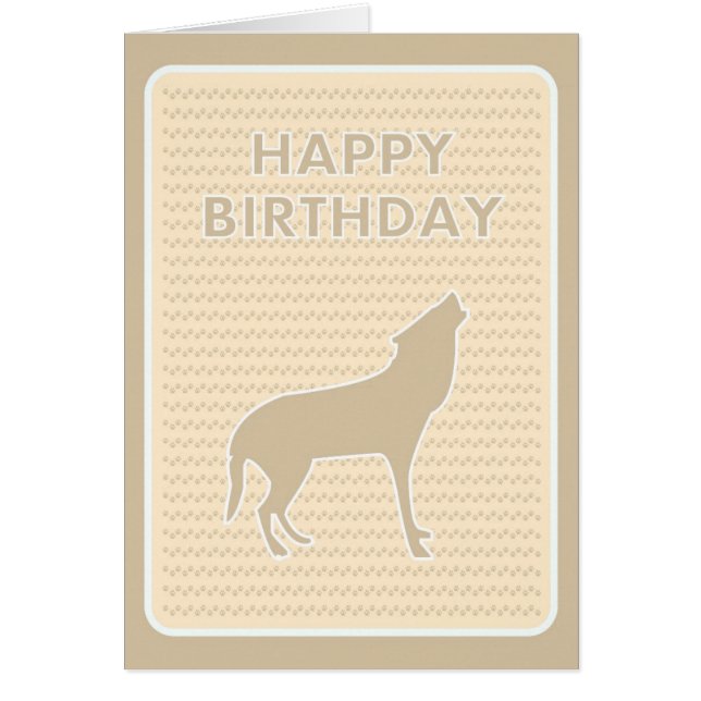 Tass avtryck Grattis på födelsedagen Hälsningskort (Framsidan)