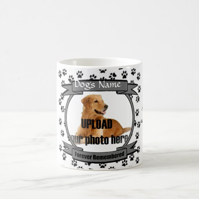 tass avtryck Hund Memorial Keepsaké Kaffemugg (Center)
