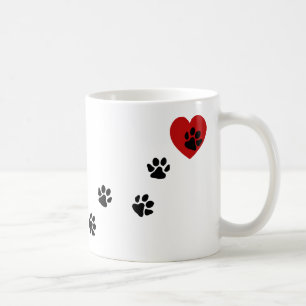 Tass avtryck i mitt hjärta kaffemugg