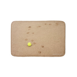 Tass avtryck i sanden badrumsmatta